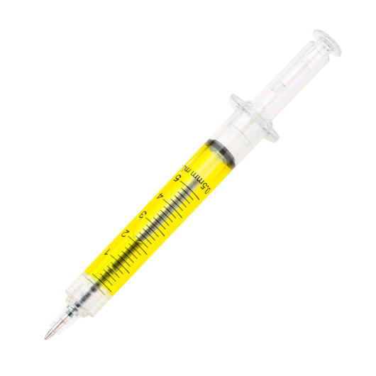 Promotional Syringe Pens Yellow